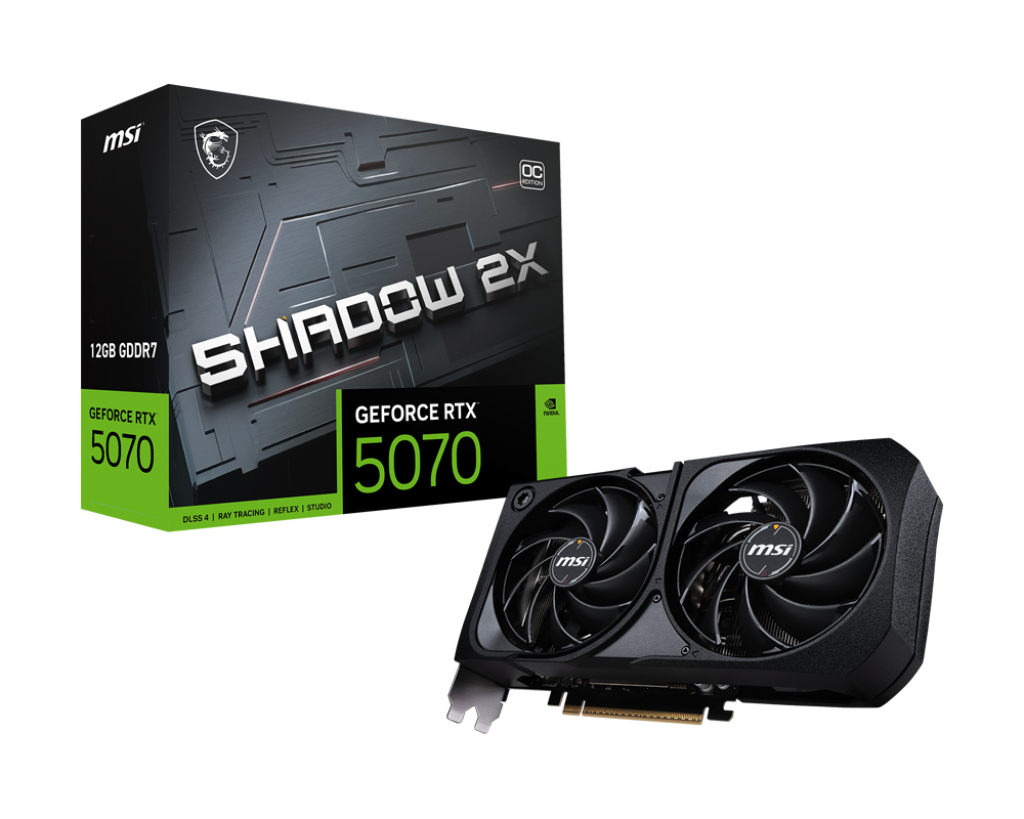 MSI Grafikkarte GeForce RTX 5070 12G SHADOW 2X OC