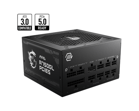 MSI Desktop PC Netzteil ATX 750Watt 80Plus Gold MAG A750GL PCIE5