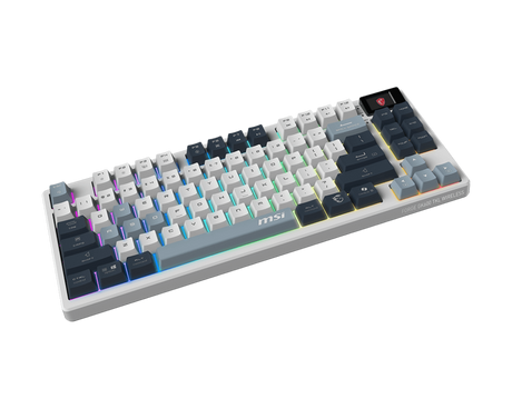 MSI PC Tastatur FORGE GK600 TKL W SKY DE