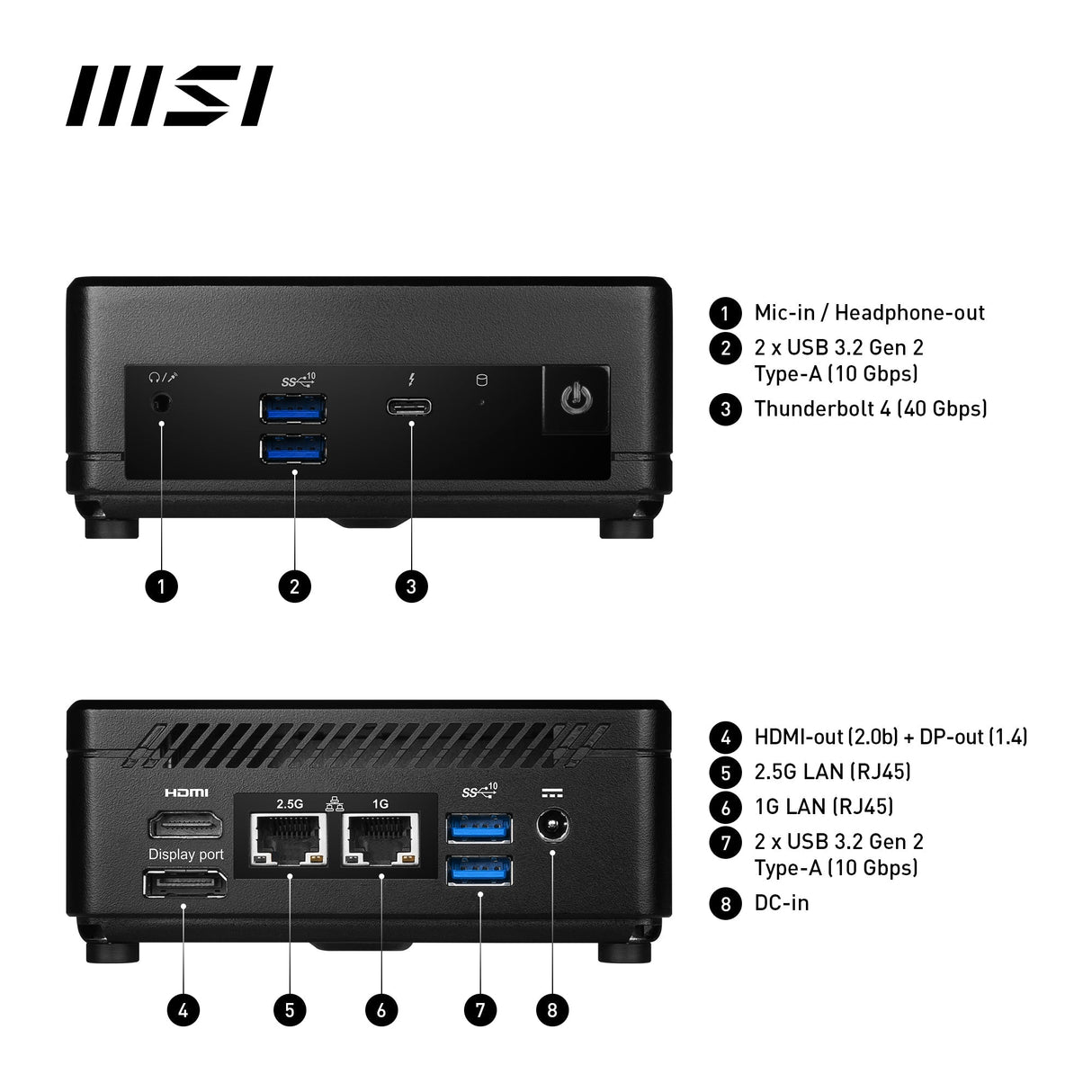 MSI Mini Barebone PC Cubi 5 12M-022BDE