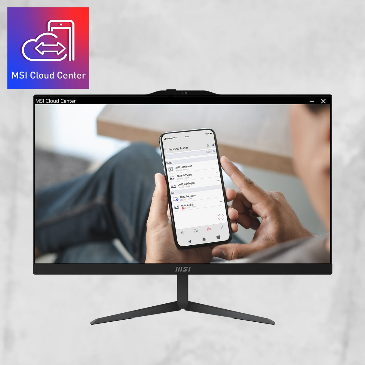 MSI All-in-One Desktop PC Modern AM242 1M-1221EU