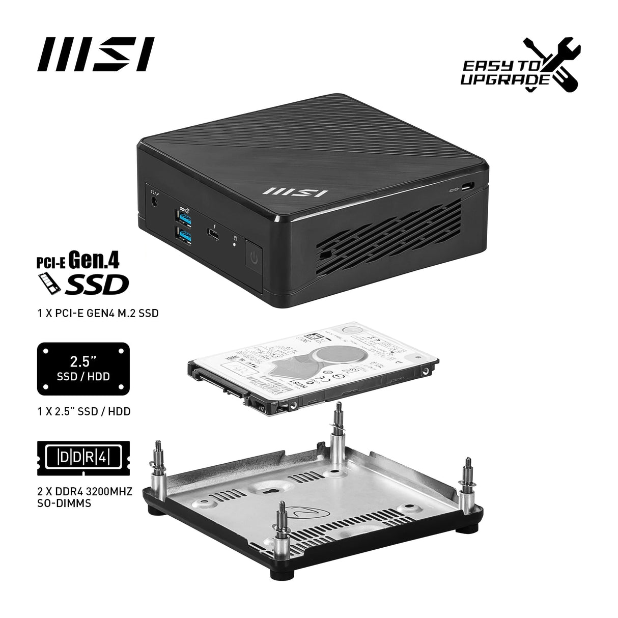 MSI Mini Barebone PC Cubi 5 12M-022BDE