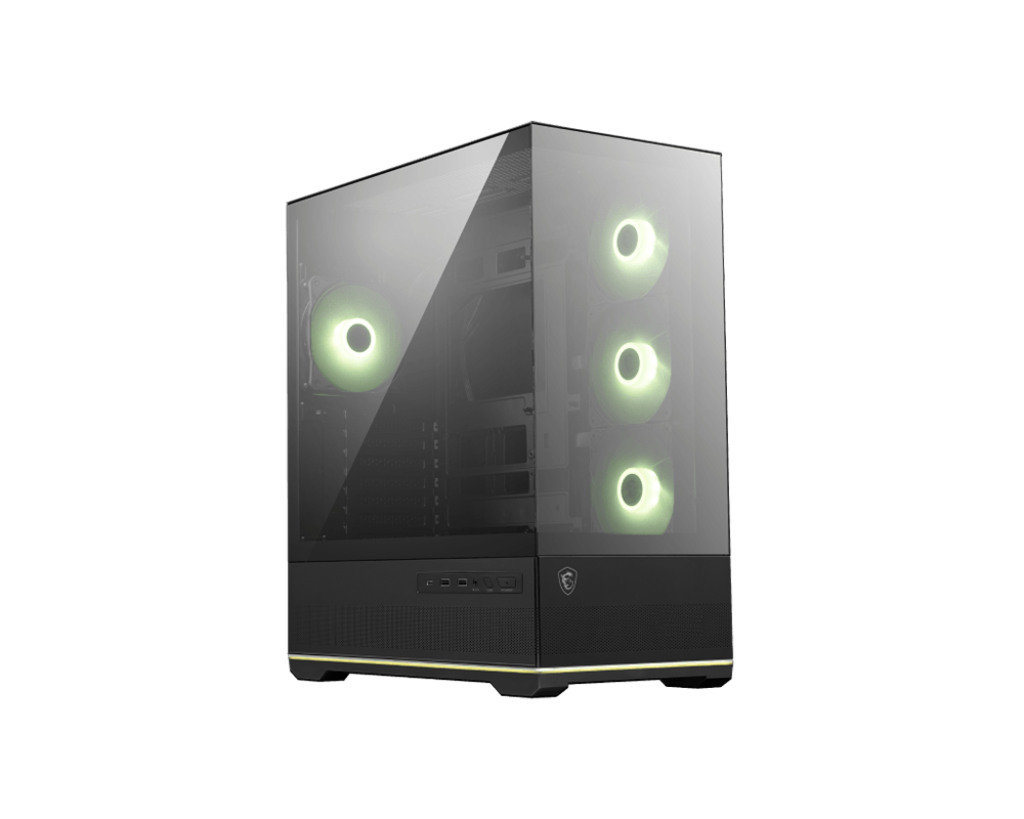 MSI MAG PANO 110R PZ WHITE PC Case | 270° Panoramic View | Mid-Tower