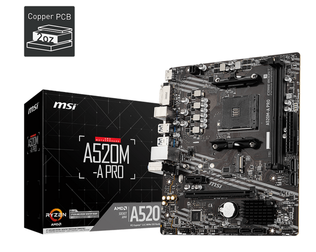 MSI Motherboard A520M-A PRO - MSI e-Shop | Offiziell von MSI Deutschland