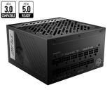 MPG A1000G PCIE5 : Alimentation, 80 Plus Gold, ATX 3.0, Support GPU