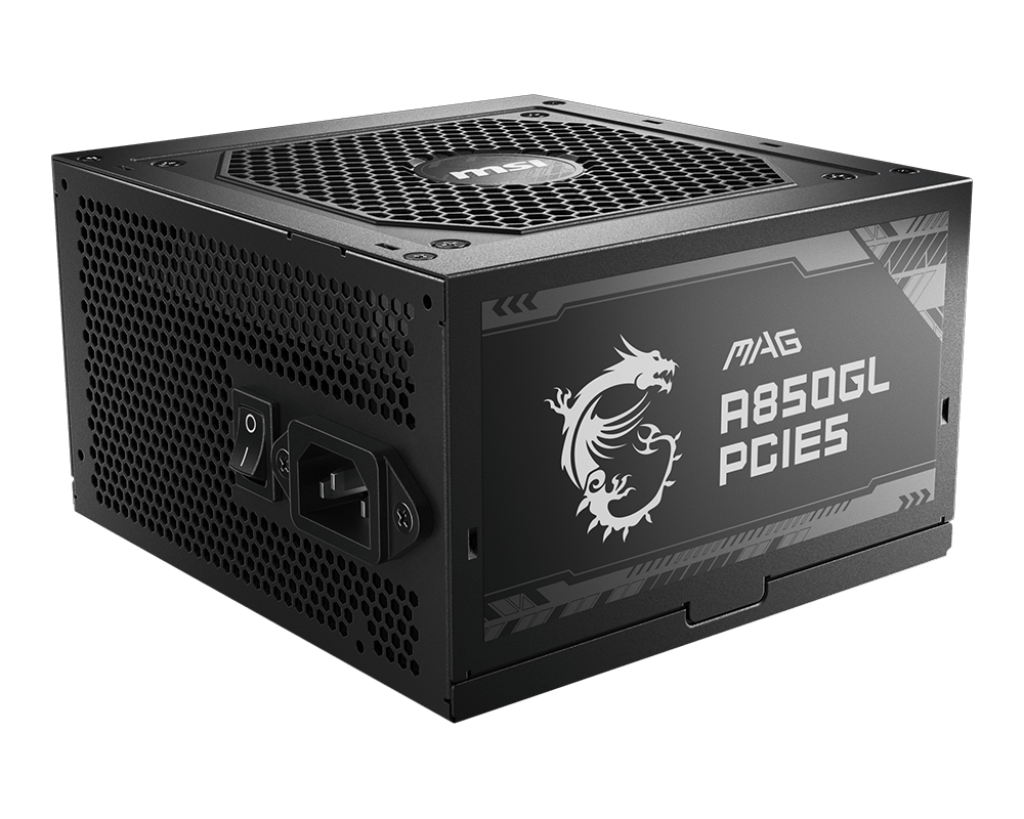 MSI Desktop PC Netzteil ATX 850Watt 80 Plus Gold MAG A850GL PCIE5