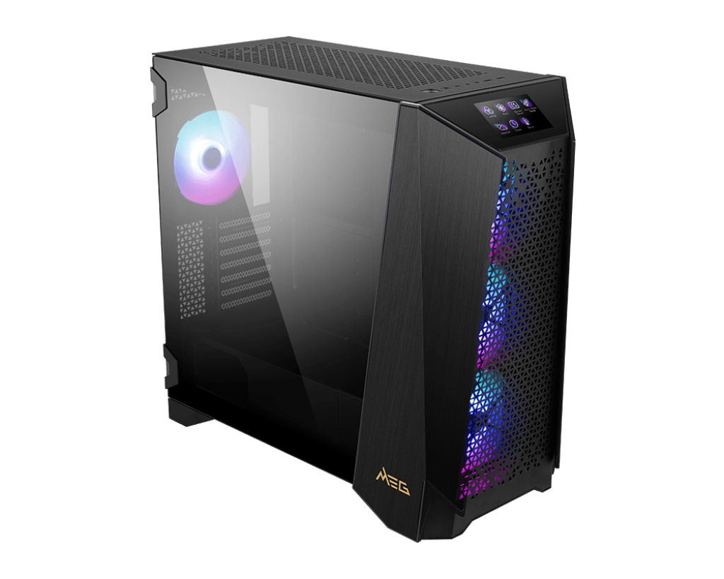 MSI MEG PROSPECT 700R Mid-Tower PC Case | 4.3" Touch Display | EATX Support