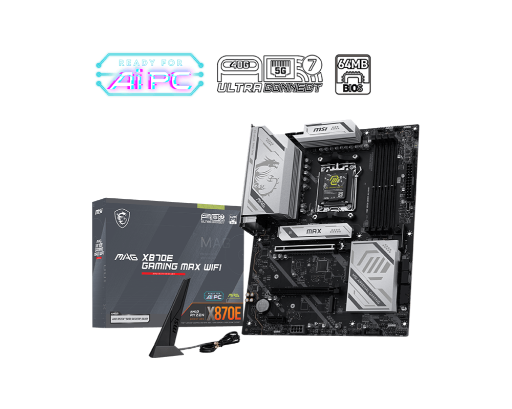 MSI Motherboard MAG X870E GAMING MAX WIFI