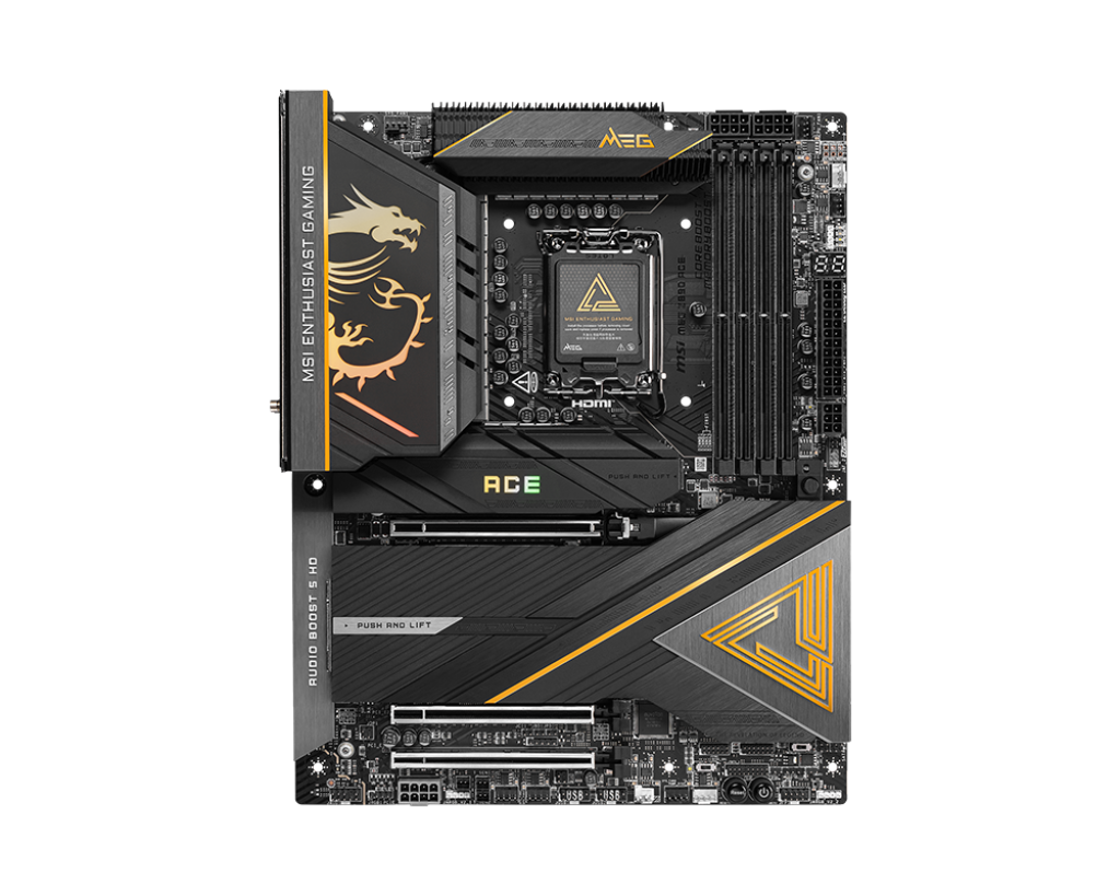 MEG Z890 ACE - Intel Z890 - Socket LGA1851 - ATX - Wi-Fi 7 - Compatible processeurs Intel Core Ultra - Support DDR5