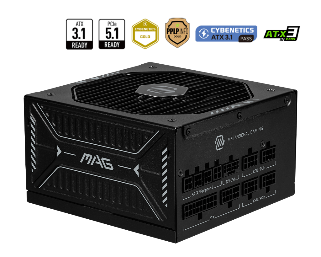 MSI Desktop PC Netzteil MAG A850GLS PCIE5