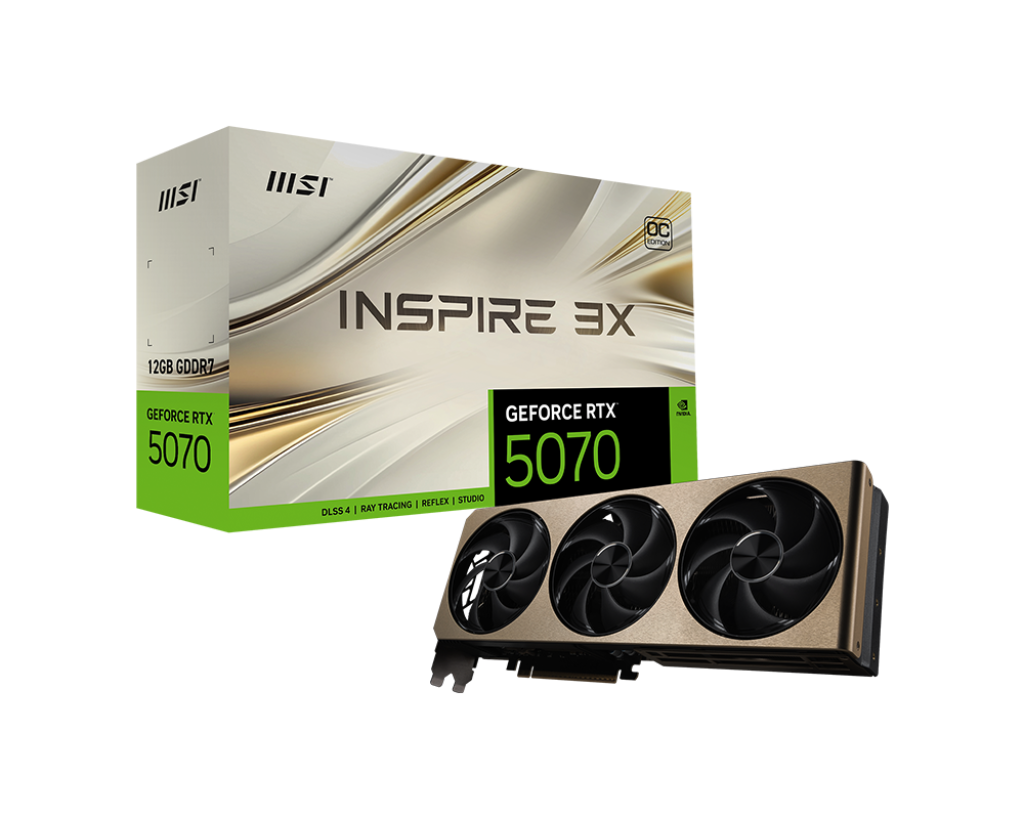 MSI Grafikkarte GeForce RTX 5070 12G INSPIRE 3X OC