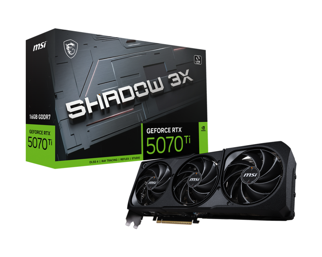 MSI Grafikkarte GeForce RTX 5070 Ti 16G SHADOW 3X