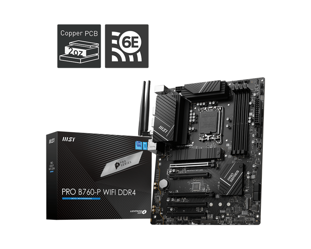 MSI Motherboard PRO B760-P WIFI DDR4
