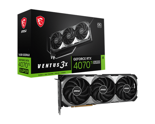 MSI Grafikkarte GeForce RTX 4070 Ti SUPER 16G VENTUS 3X OC