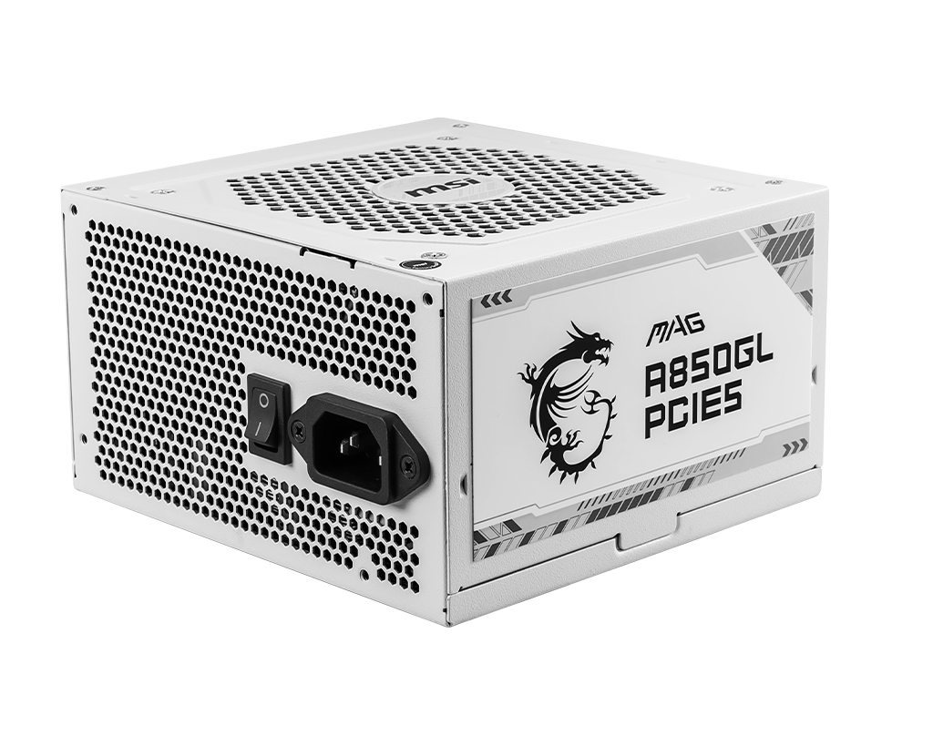 MSI Desktop PC Netzteil MAG A850GL PCIE5 WHITE - MSI e-Shop | Offiziell von MSI Deutschland