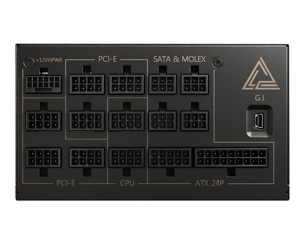 MEG Ai1300P PCIE5 : Alimentation, 1300W, 80 Plus Gold, ATX 3.0, Support GPU