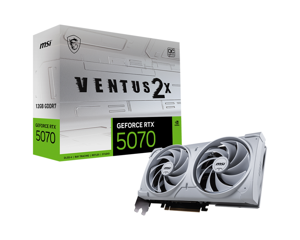 GeForce RTX 5070 12G VENTUS 2X OC WHITE