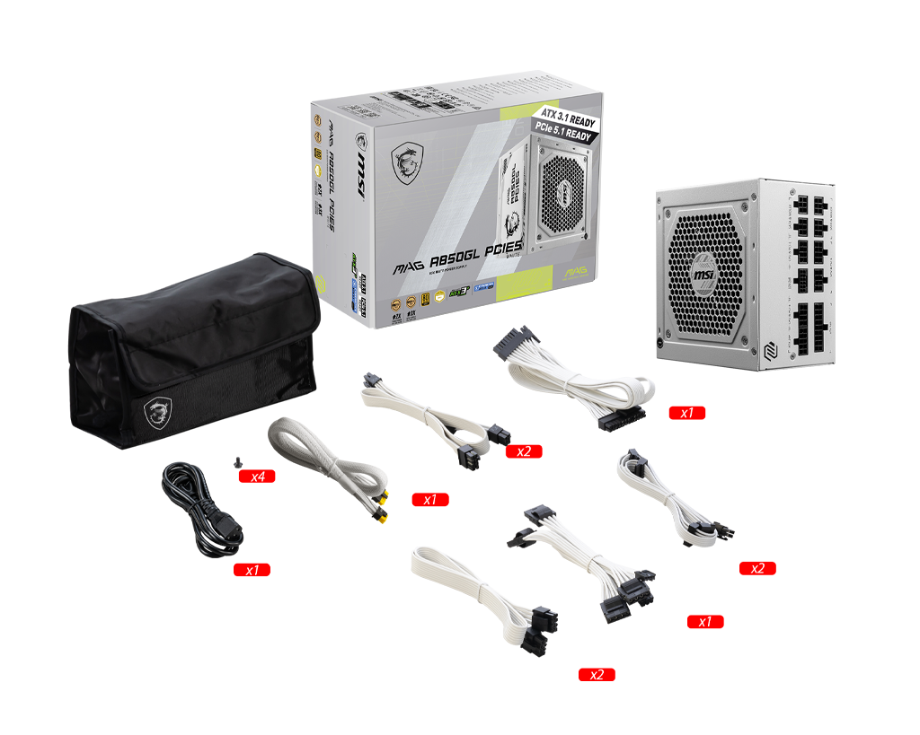 MAG A850GL PCIE5 WHITE