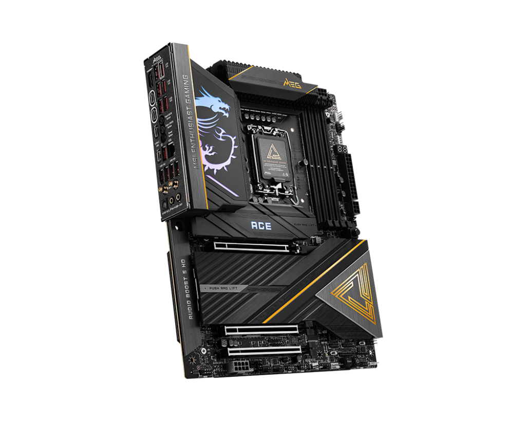 MEG Z890 ACE - Intel Z890 - Socket LGA1851 - ATX - Wi-Fi 7 - Compatible processeurs Intel Core Ultra - Support DDR5