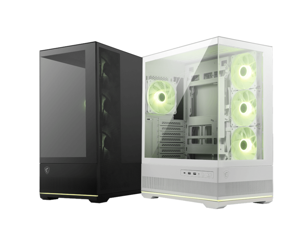 MSI MAG PANO 110R PZ WHITE PC Case | 270° Panoramic View | Mid-Tower