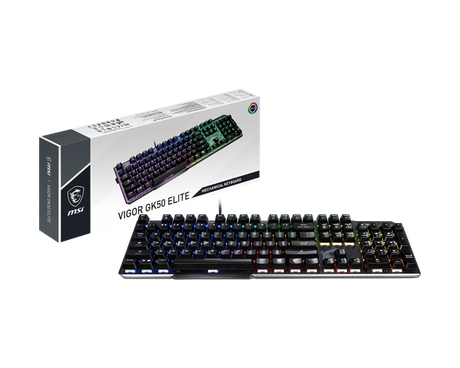 MSI Gaming Tastatur VIGOR GK50 ELITE BW DE (QWERTZ) USB - MSI e-Shop | Offiziell von MSI Deutschland