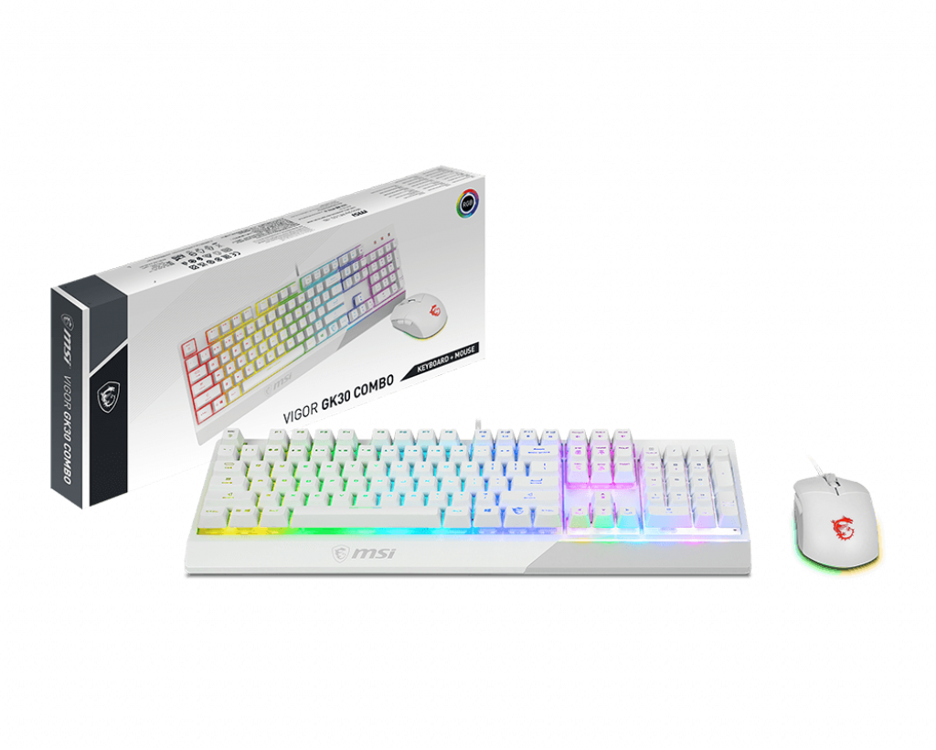 MSI VIGOR GK30 COMBO WHITE FR