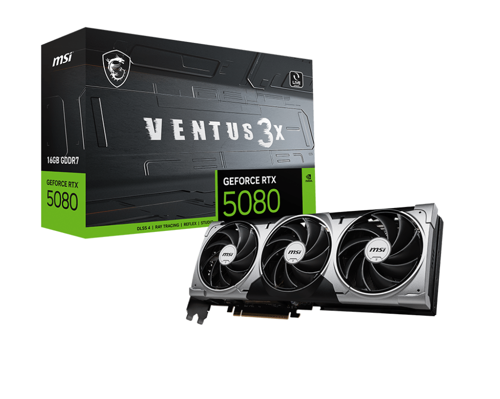 MSI Grafikkarte GeForce RTX 5080 16G VENTUS 3X