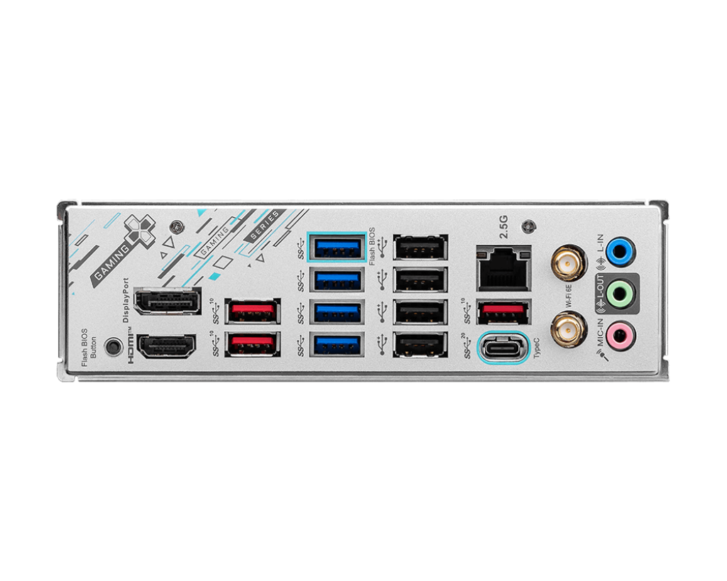 X670E GAMING PLUS WIFI : ATX Socket AM5 AMD X670E - 4x DDR5 - M.2 PCIe 5.0 - USB 3.2 - PCI-Express 5.0 16x - LAN 2.5 GbE - Wi-Fi 6E/Bluetooth 5.3