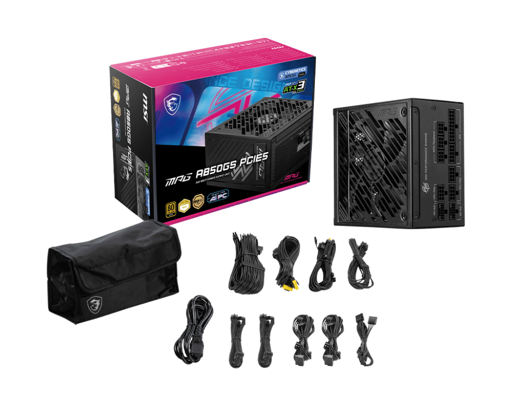 MPG A850GS PCIE5 : 850W ATX12V 3.1 - 80PLUS Gold