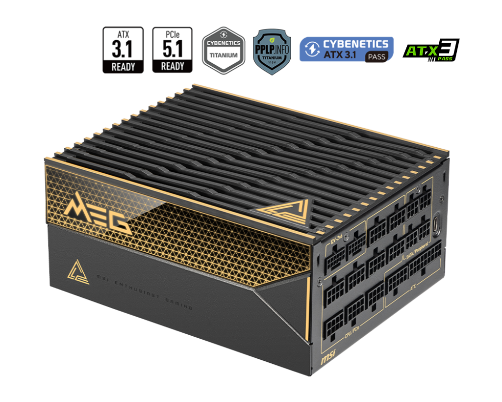MSI Desktop PC Netzteil MEG Ai1600T PCIE5