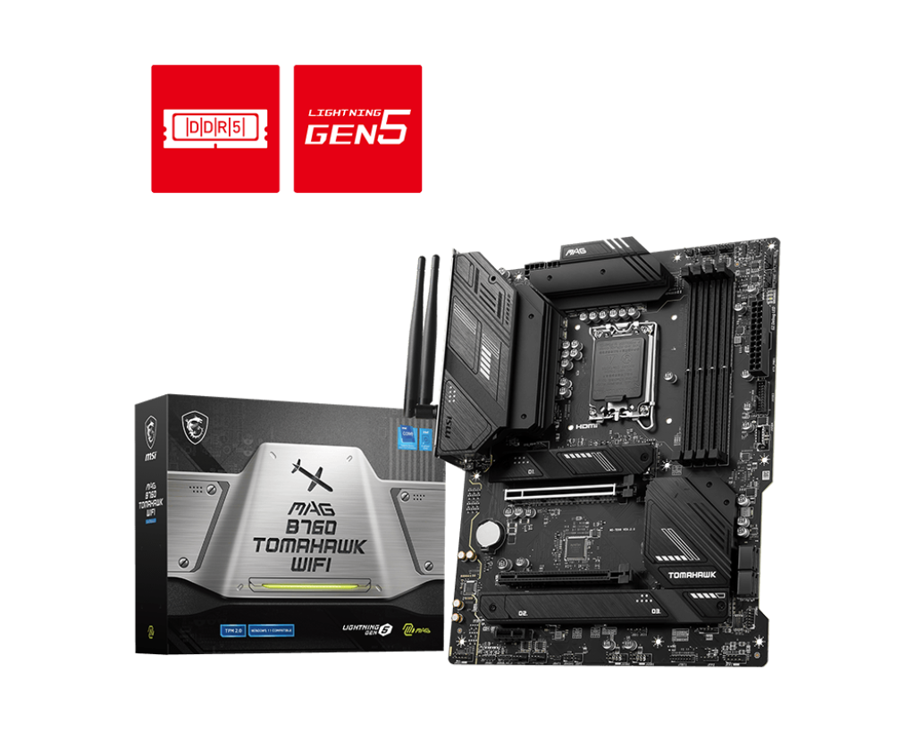 MSI Mainboard MAG B760 TOMAHAWK WIFI