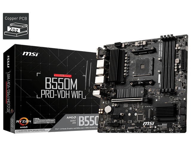 MSI Motherboard B550M PRO-VDH WIFI - MSI e-Shop | Offiziell von MSI Deutschland