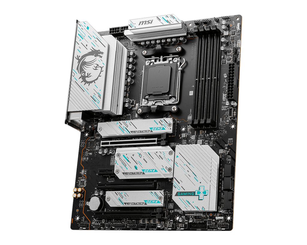 X670E GAMING PLUS WIFI : ATX Socket AM5 AMD X670E - 4x DDR5 - M.2 PCIe 5.0 - USB 3.2 - PCI-Express 5.0 16x - LAN 2.5 GbE - Wi-Fi 6E/Bluetooth 5.3