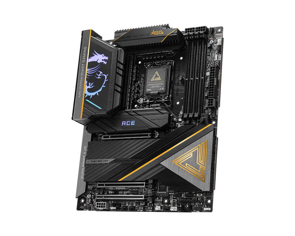 MEG Z890 ACE - Intel Z890 - Socket LGA1851 - ATX - Wi-Fi 7 - Compatible processeurs Intel Core Ultra - Support DDR5