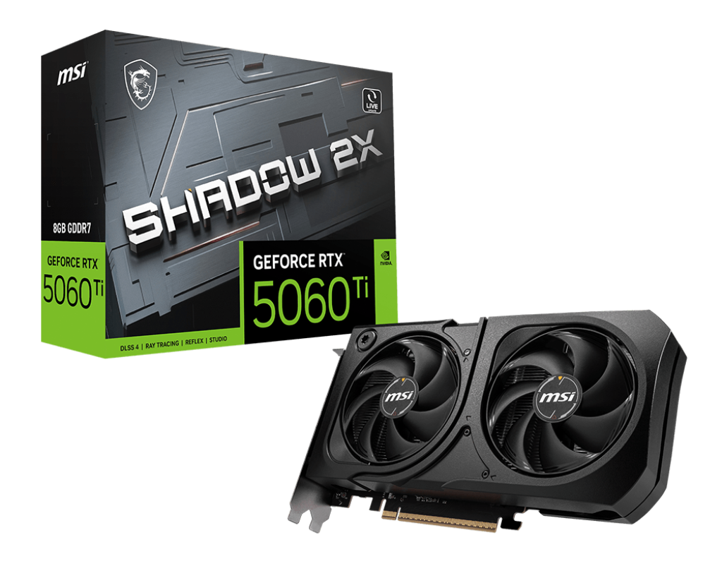MSI Grafikkarte GeForce RTX 5060 Ti 8G SHADOW 2X PLUS