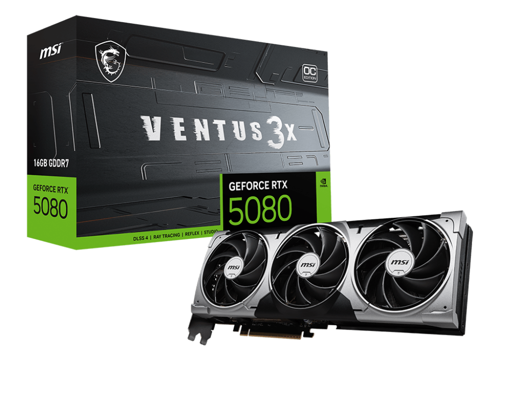 MSI Grafikkarte GeForce RTX 5080 16G VENTUS 3X OC