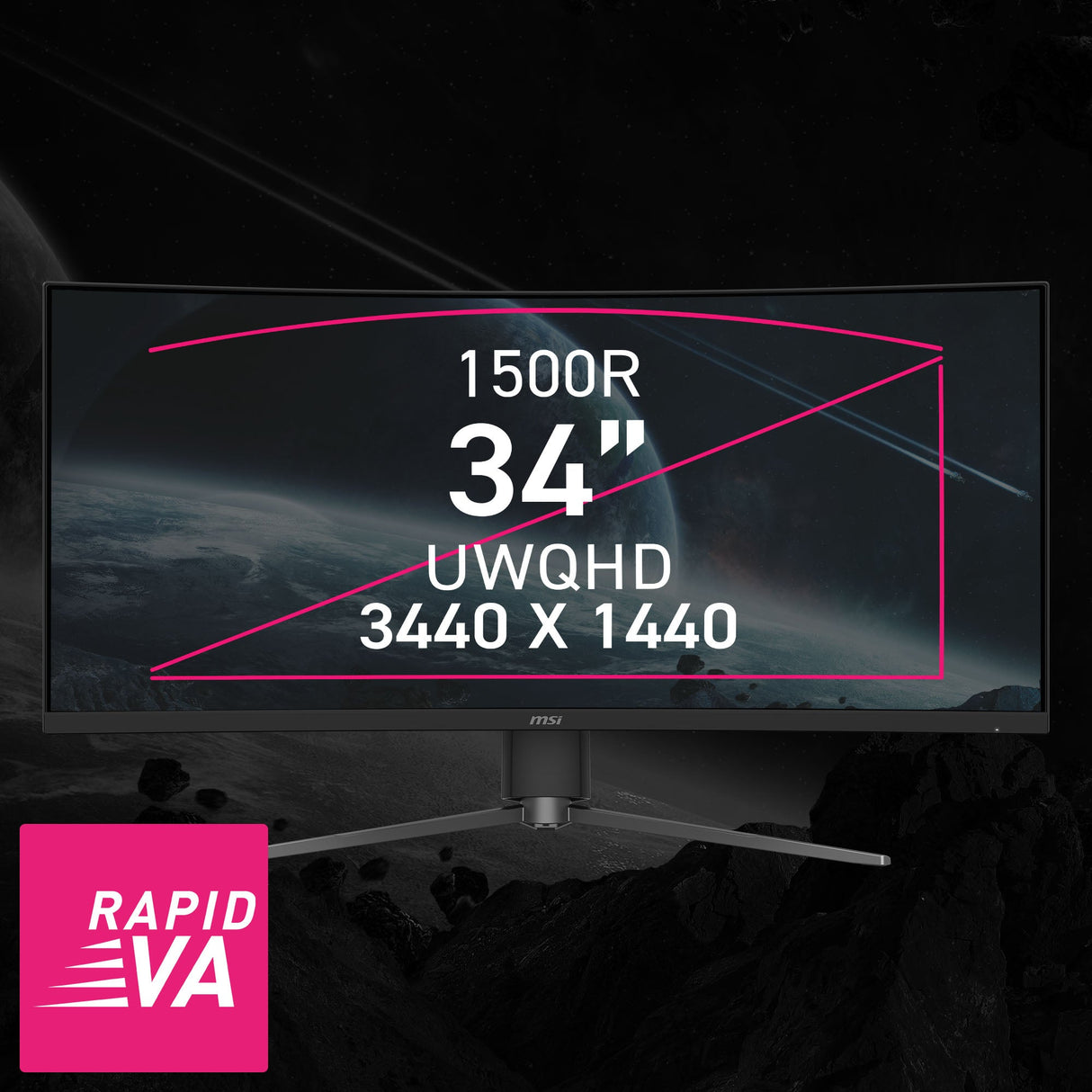 MPG 346CQRF X24 | MSI Gaming Monitor
