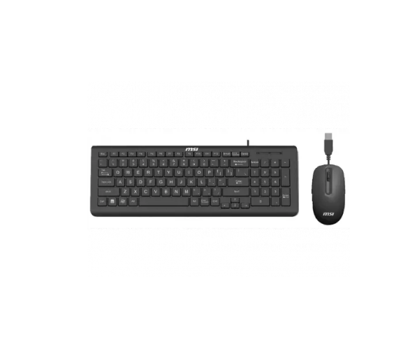 MSI Tastatur- und Maus-Set Combo USB, Schwarz