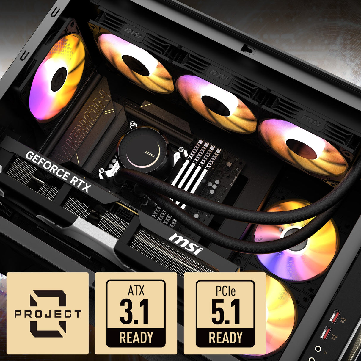 MSI Desktop PC MEG Vision X AI 2NVP7-209AT