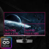 MPG 272URX QD-OLED | MSI Gaming Monitor *** Verpackung leicht beschädigt***