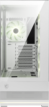 MSI MAG PANO 110R PZ WHITE PC Case | 270° Panoramic View | Mid-Tower
