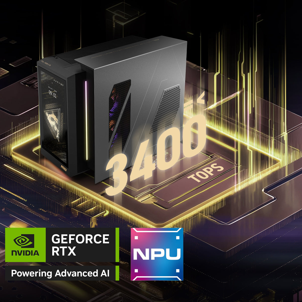 MSI Desktop PC MEG Vision X AI 2NVP7-209AT