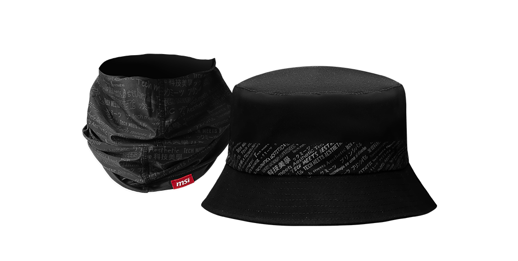 FAN BUNDLE 2: MSI CyberCircuit POUCH10O, Bucket Hat Fischerhut, Neck Gaiter Halstuch - MSI e-Shop | Offiziell von MSI Deutschland