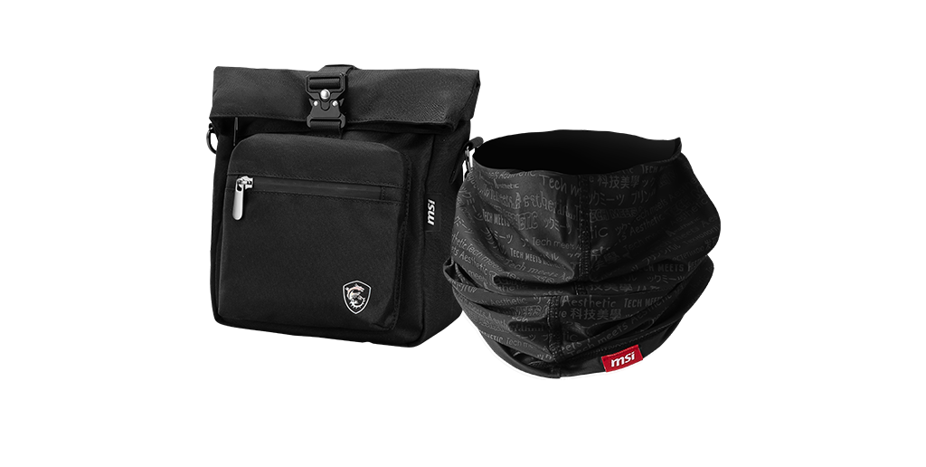 FAN BUNDLE 2: MSI CyberCircuit POUCH10O, Bucket Hat Fischerhut, Neck Gaiter Halstuch - MSI e-Shop | Offiziell von MSI Deutschland