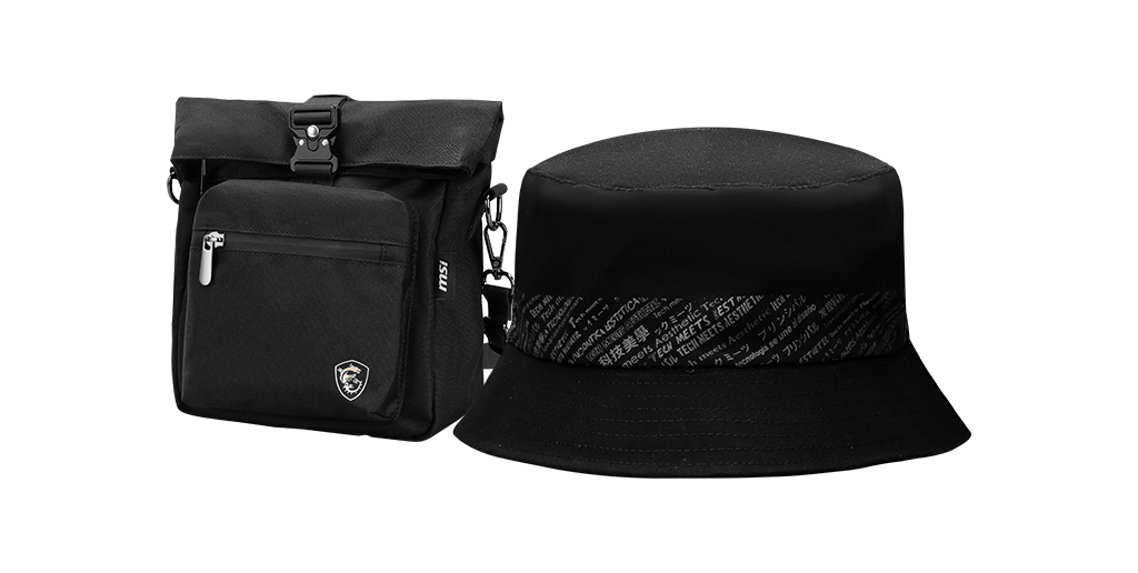 FAN BUNDLE 2: MSI CyberCircuit POUCH10O, Bucket Hat Fischerhut, Neck Gaiter Halstuch - MSI e-Shop | Offiziell von MSI Deutschland