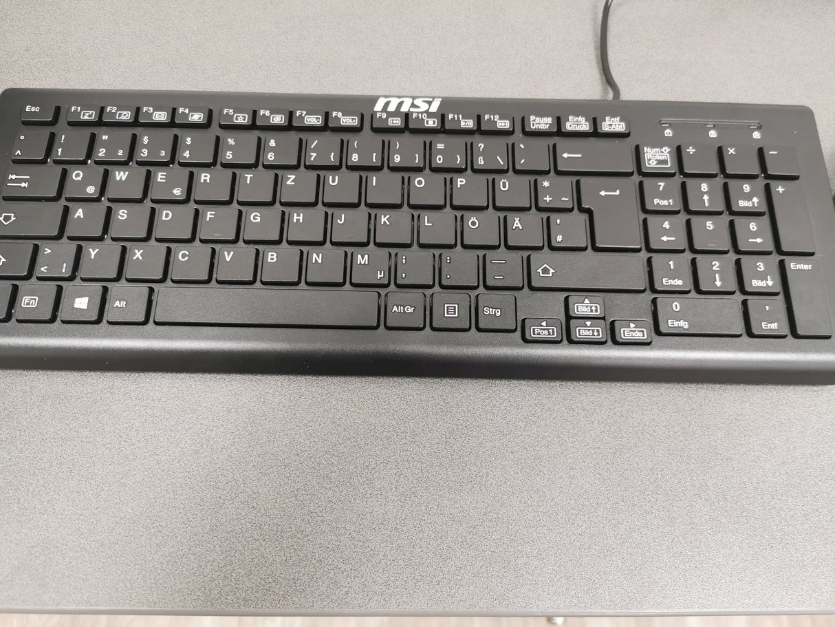 MSI Tastatur- und Maus-Set Combo USB, Schwarz
