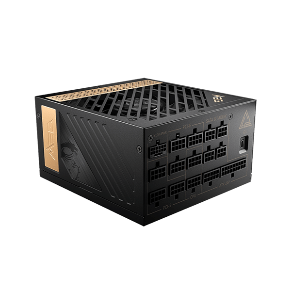 MEG Ai1300P PCIE5 : Alimentation, 1300W, 80 Plus Gold, ATX 3.0, Support GPU