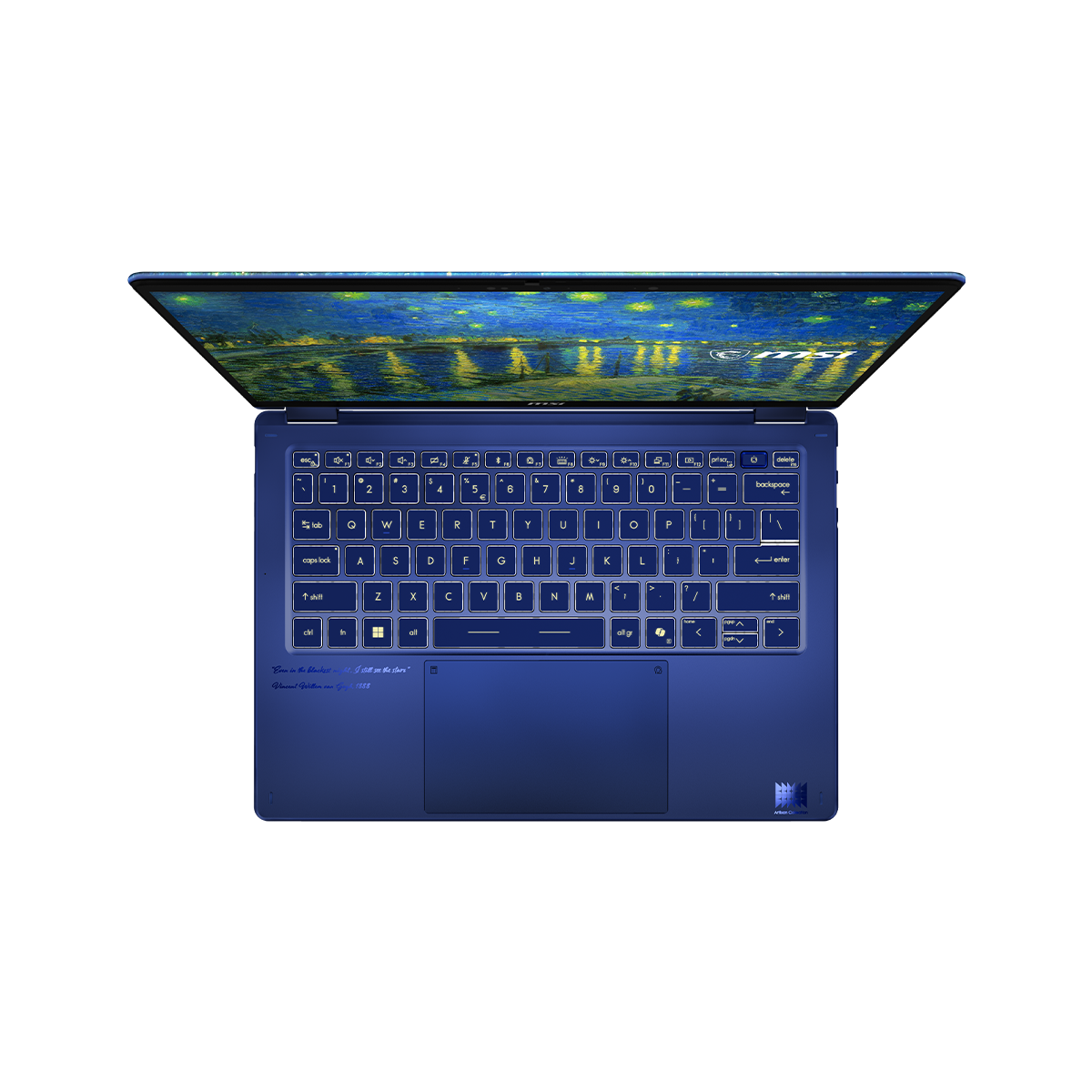 MSI Prestige 14 Flip AI+ Starry Night Over the Rhone-261FRN
