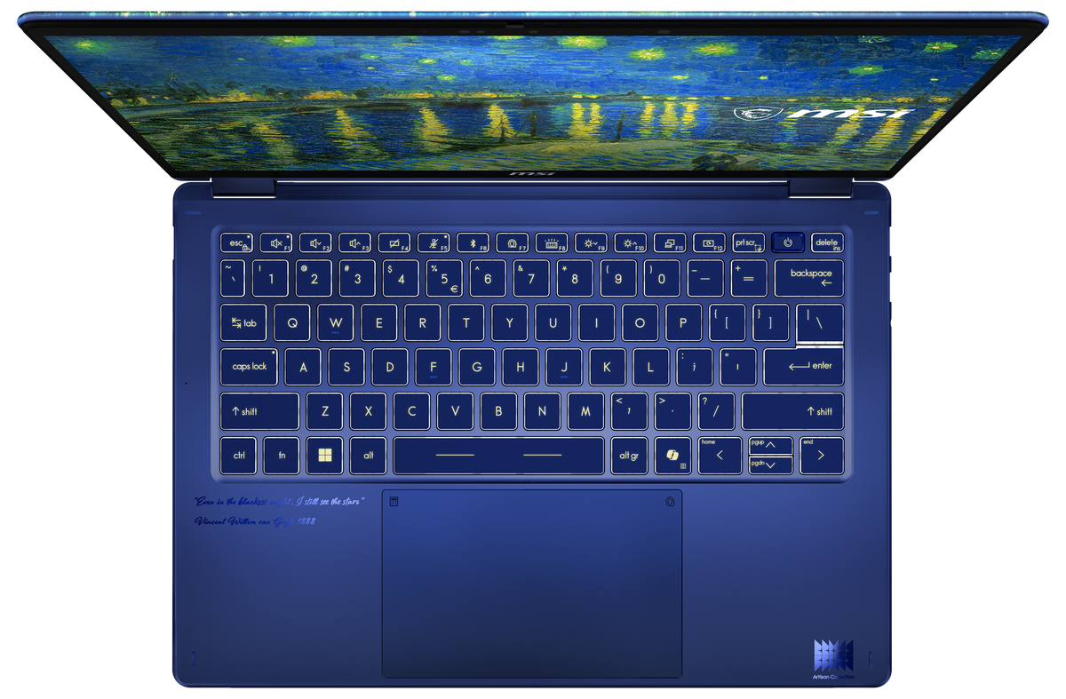 MSI Laptop Prestige 14 Flip AI+ Starry Night Over the Rhon