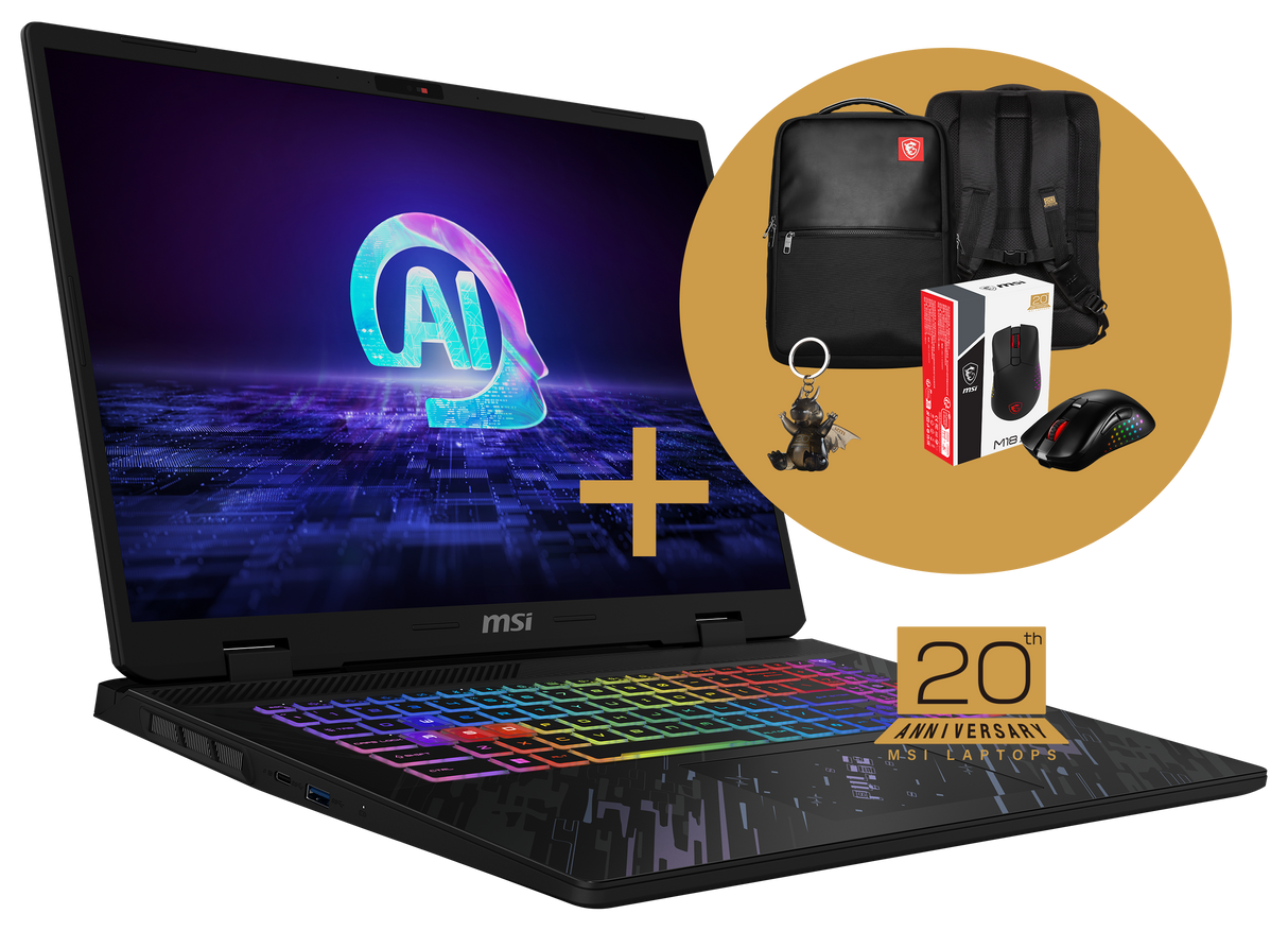 MSI CB Gaming Laptop Pulse 17 AI C1VGKG-060 Anniversary Edition [mit »Diablo® IV – Vessel of Hatred« Bundle]